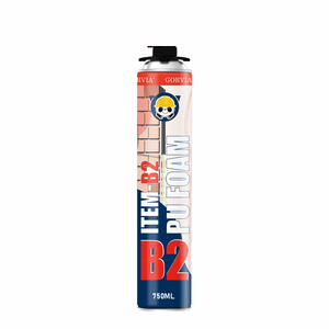 GORVIA 750ml Mousse polyuréthane ignifuge B2 haute dureté de type pistolet pour calfeutrage - Product Image 2