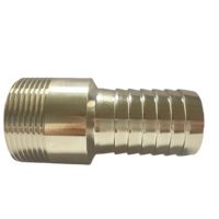 Tornillo de lengüeta para manguera de acero inoxidable 304 316 de gran tamaño, adaptador reductor de manguera, pezón con rosca macho G3/4