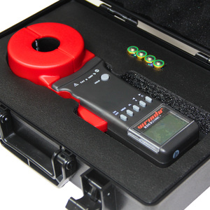 Wrindu RDER2100C+ Portable Handheld Digital <b>Clamp</b> on Ground Earth Resistance Tester Meter Electrical Tester Testing Equipment - Product Image 1