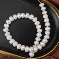 11-12mm naturel bouton perle d'eau douce bijoux perles en vrac pour bijoux à bricoler soi-même