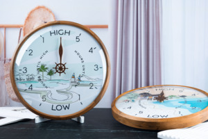 IDE-Reloj de pared funcional, dispositivo con marco de madera, alto y bajo - Product Image 5