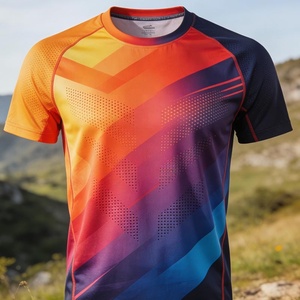 Maillots de football personnalisés CT0003 pour hommes, imprimés par transfert thermique, 100% polyester, 150g, écologiques, séchage rapide - Product Image 1
