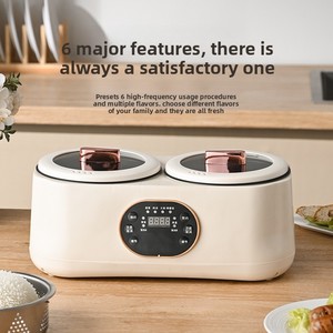 Olla <span class=keywords><strong>arrocera</strong></span> eléctrica de 900W de calidad al por mayor de fábrica 3.6L olla <span class=keywords><strong>arrocera</strong></span> doble apta para <span class=keywords><strong>microondas</strong></span> para uso de 2-3 personas - Product Image 3