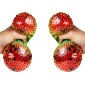Pelota Antiestrés de Malla de Sandía Gigante de 10 cm con Cuentas de Agua, Juguete Blandito para Niñas, Niños, Adultos - Marca Mayorista - Product Image 2