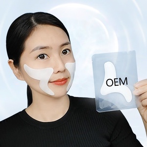 Patchs Hydrogel <span class=keywords><strong>Anti</strong></span>-<span class=keywords><strong>rides</strong></span> en V pour Plis Nasogéniens et Lignes de Sourire, Effet Raffermissant et Hydratant, Sans Silicone, Nuit, Marque Blanche, OEM - Product Image 6