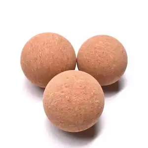 उत्कीर्णन लोगो मुद्रित योग पिलेट्स फिटनेस प्राकृतिक काग के लिए मालिश गेंद