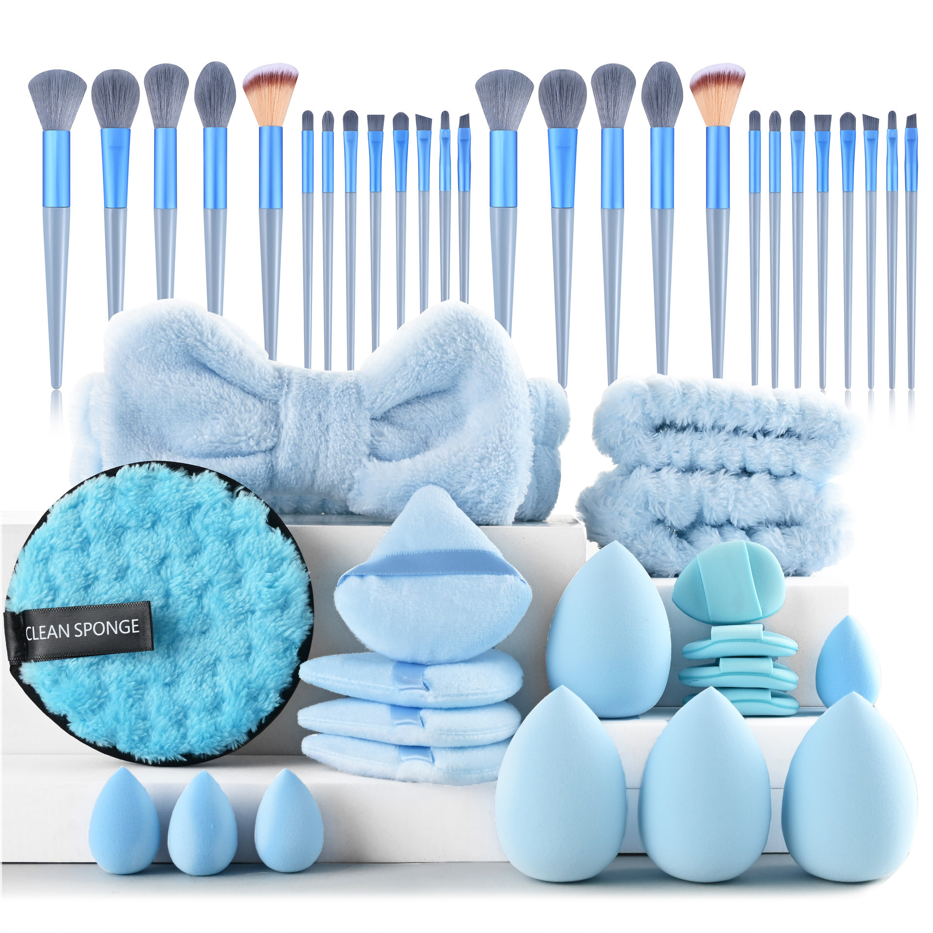 46 pcs blue set