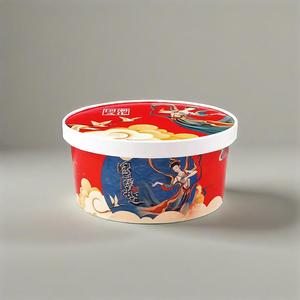 Bol à salade en papier kraft jetable biodégradable 500ml 750ml 1000ml 1500ml avec couvercle pour récipient en papier alimentaire - Product Image 5