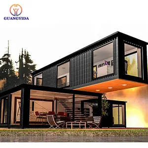 Steel Frame Container Restaurant Mobile Modular Prefab Container Homes Shipping Container 40 Ft House