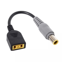 DC 7,9 x 5,5mm Rundstecker auf Quadratischer USB-Stecker Konverter Laptop Netzteil Anschlusskabel für Lenovo ThinkPad für IBM Ladegerät