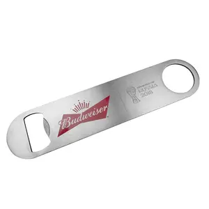 Bulk cheap stainless steel vinyl coated beer bottle opener bar blade with custom logo