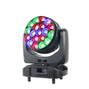 Professional Show Stage Lighting 19x20W RGBW 4in1 Zoom LED Pixel Control Beam Wash Moving Head Light