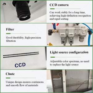 Machine de tri de couleur pour grandes quantités de riz, de graines de soja et de graines de sésame, idéale pour les petites exploitations - Product Image 4