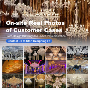 ثريا كريستال ذهبية فاخرة بتصميم ماريا تيريزا الأوروبي لغرف المعيشة والفنادق - Product Image 6