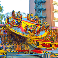 Manège à rotation lourde pour amateurs d'excitation, machine de fête foraine à sensations extrêmes