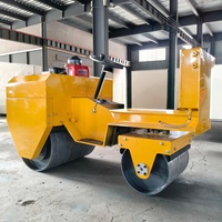 Compacteur vibrant à double tambour puissant, rouleau compresseur routier, composants Huade, roulement et engrenage pour le compactage du sol, du gravier et de l'asphalte