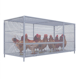 Cage à poulets en acier galvanisé, imperméable, ventilée, motif solide, fermeture à bouton, écologique, pour voyage, enclos à volailles, <span class=keywords><strong>volière</strong></span> - Product Image 6