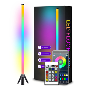 Lampe de sol à LED intelligente multicolores populaire en Russie, support de lampe de sol pour salon, synchronisation musicale, lumière ambiante RGB d'angle - Product Image 4