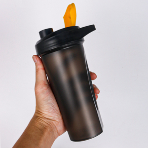 Bouteille d'eau de sport en plastique sans BPA avec logo personnalisé en gros, 400 ml, 600 ml, gobelet Haker, shaker de protéines pour la salle de sport - Product Image 2