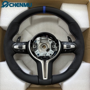 Volant en cuir Alcantara véritable M Performance F20 F22 F30 F32 F10 F12 F07 F01 pour <span class=keywords><strong>BMW</strong></span> avec palettes de changement de vitesse - Product Image 2