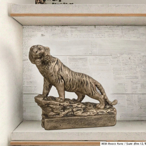 골동품 골드 타이거 수지 그림 민속 예술 스타일 트로피 상 - Product Image 2