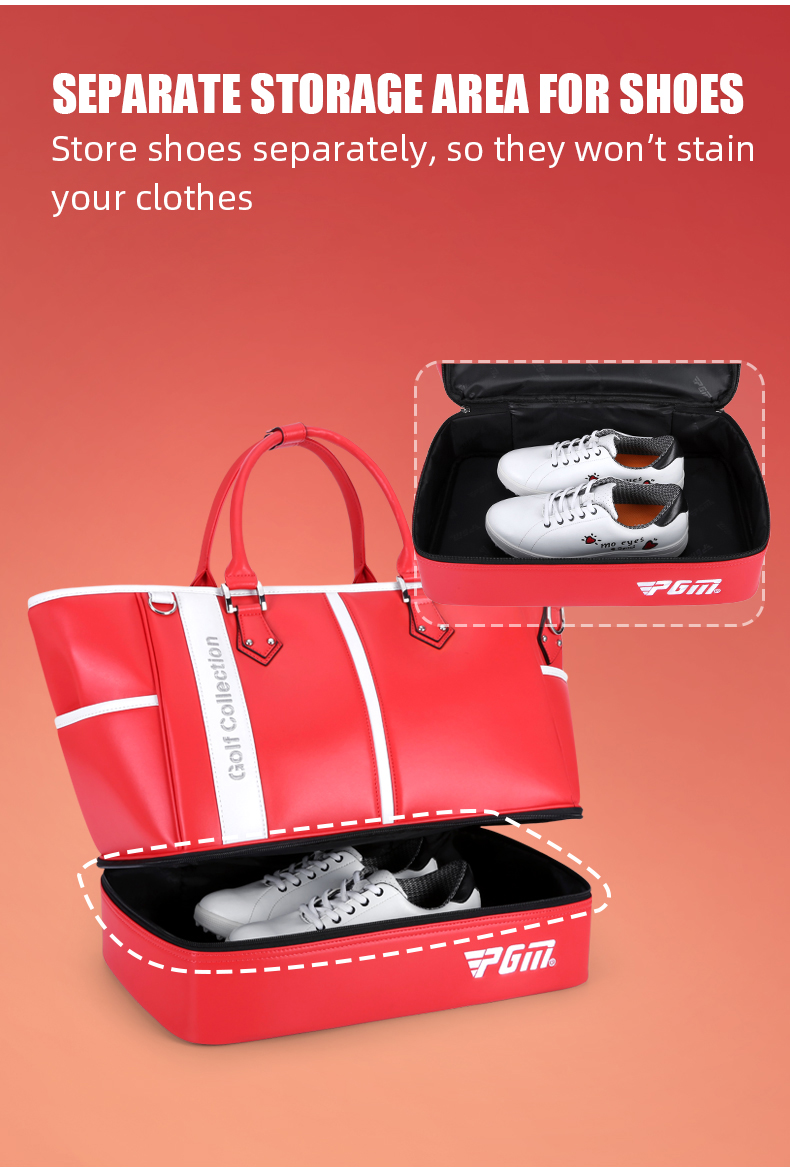 PGM YWB040 Boston Golf Clothing Sport Bag Lady Microfiber Waterproof pgm-ywb040-boston-golf-clothing-sport-bag-lady-microfiber-waterproof