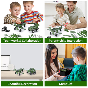 Set di <span class=keywords><strong>4</strong></span> Modelli di Aerei Militari in Metallo da Assemblare, Blocchi da Costruzione Smontabili per Bambini, <span class=keywords><strong>Puzzle</strong></span> 3D - Product Image 5