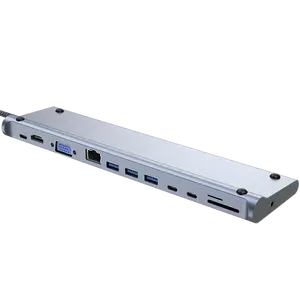 Hub multiporta di tipo c di alta qualità pacifico enhances Series Hub Adapter caricabatterie bidirezionale, Plug & play con Ce