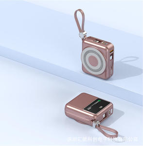 Portable 2 in 1 Wireless <b>Charger</b> 10000mah Dual-Mode Power Bank with Built Wall Plug 20W Output Power for Travel - Product Image 3