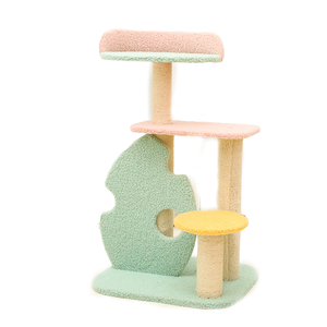 Cat tree cat tower tiragraffi per gatti di alta qualità casa da gioco in legno carina - Product Image 2