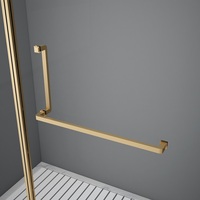 Porte de douche pivotante en verre trempé de 8 mm avec cadre en acier inoxydable 304, certifiée CE, fabriquée à Foshan, pour salle de bain d'hôtel