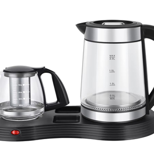 Coffee Pot Teapot Boiling <b>Kettle</b> Glass Teapot Set <b>Kettle</b> Tray Set with Infuser - Product Image 1