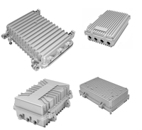 Boîtier en aluminium OEM pour amplificateur de signal d'instrument de communication, fabrication sur mesure, usinage CNC, service d'assemblage