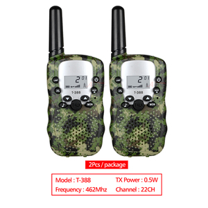 <span class=keywords><strong>Set</strong></span> di 2 Mini Walkie Talkie con Portata di 3 Miglia, Radio Elettronica LCD con Torcia, Regalo per Bambini per Attività all'Aperto - Product Image 5