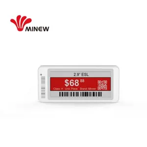 Минью 2,9 дюймов Etiqueta Electronica Ble 5,0 E-Ink ценник Esl электронная полка этикетка - Product Image 4