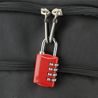Cadenas à combinaison à 4 chiffres réinitialisable avec mot de passe de sécurité pour casier de gym, bagages et armoire