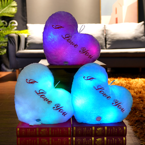 Vente Flash : Jouets en Peluche Lumineux en Forme de Cœur, <span class=keywords><strong>Oreiller</strong></span> Lumineux pour Dormir, Poupée Cœur en Peluche, Jouets en Peluche Lumineux - Product Image 6