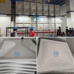 Réservoirs de stockage d'<span class=keywords><strong>eau</strong></span> chaude en SMC GRP approuvés WRAS pour les chaudières d'hôtels, réservoir de 3000 l - Product Image 2