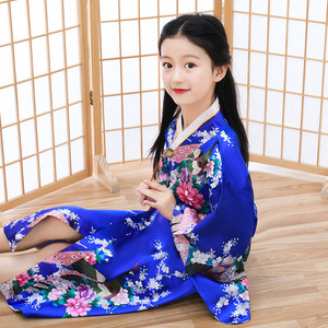 Kimono Tradicional Japonés de Primera Calidad para Niñas, Elegante Yukata, Disfraz de <span class=keywords><strong>Anime</strong></span> para Halloween, Vestidos de Cosplay - Product Image 6