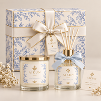 AIKUN – Ensemble de bougies parfumées et diffuseurs à bâtonnets personnalisés avec logo et emballage, conçus par notre équipe d'experts, idéal pour les cadeaux de mariage