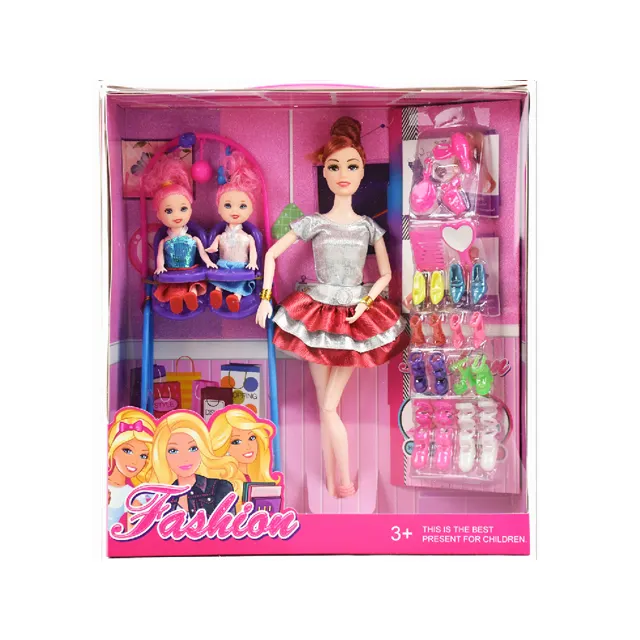 29 centimetri 11.5 pollici bambola 11 giunti bambola di moda set con le parti con piccola bambola 3 pollici di gioco set regalo per le ragazze
