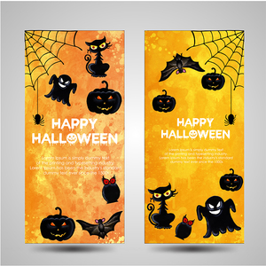 Cartes d'invitation d'Halloween personnalisées imprimées avec motif « Friandise ou farce », papier fantaisie et carton duplex, estampage à chaud - Product Image 4