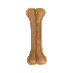 Juguete de Hueso de Cuero para Masticar para Perros, Tamaño Mediano, Duradero, para Limpieza Dental - Product Image 1