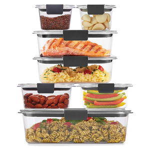 Recycle Use Eco-friendly Food <strong>Container</strong> with Plastic Glass Portable Use Food Storage <strong>Containers</strong> - Product Image 6