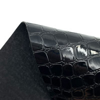 Tissu en cuir synthétique PVC gaufré à motif crocodile, recyclé et respectueux de l'environnement, pour sacs