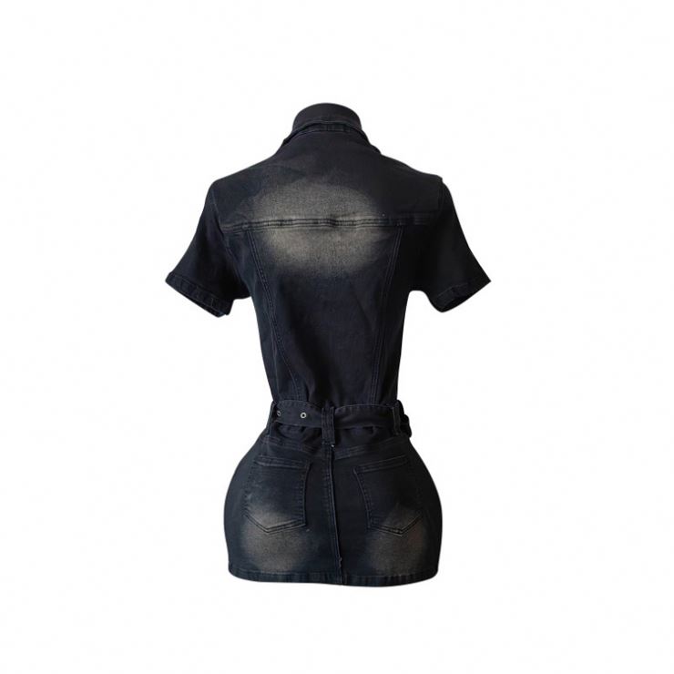 Dark Denim Dress - 2025 New Style Sleeveless Midi
