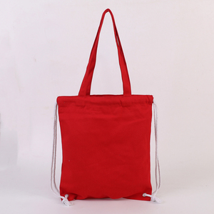 Canvas <strong>Drawstring</strong> <strong>Bags</strong> Reusable Canvas Pouches for Parties Weddings <strong>Drawstring</strong> Backpack - Product Image 4