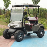 Voiturette de golf électrique personnalisée 2 places 48V 5KW avec moteur Curtis, châssis en acier, certifiée CE, vitesse 30 km/h, autonomie 90 km, idéale pour la location en station balnéaire ou en communauté