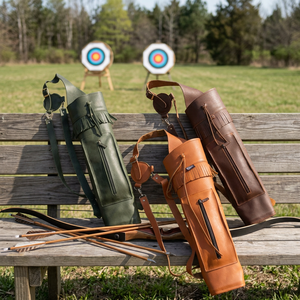 Quiver Archery OEM – Flècheira de chasse entièrement personnalisée en cuir véritable 100 % – Modèle AQ-120 55CM - Product Image 2