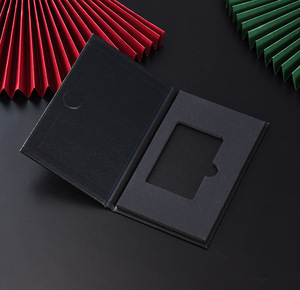 Scatola in Cartone per Carte di Credito con Logo Stampato su Due Lati, 2 Scomparti, Scatola Regalo per Carte NFC e <span class=keywords><strong>VIP</strong></span> in Metallo, Personalizzabile e Riciclabile - Product Image 4